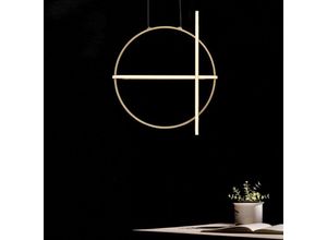 5212017426055 - Nova Luce - led Pendelleuchte Arte in Gold 3x162W 3360lm - yellow