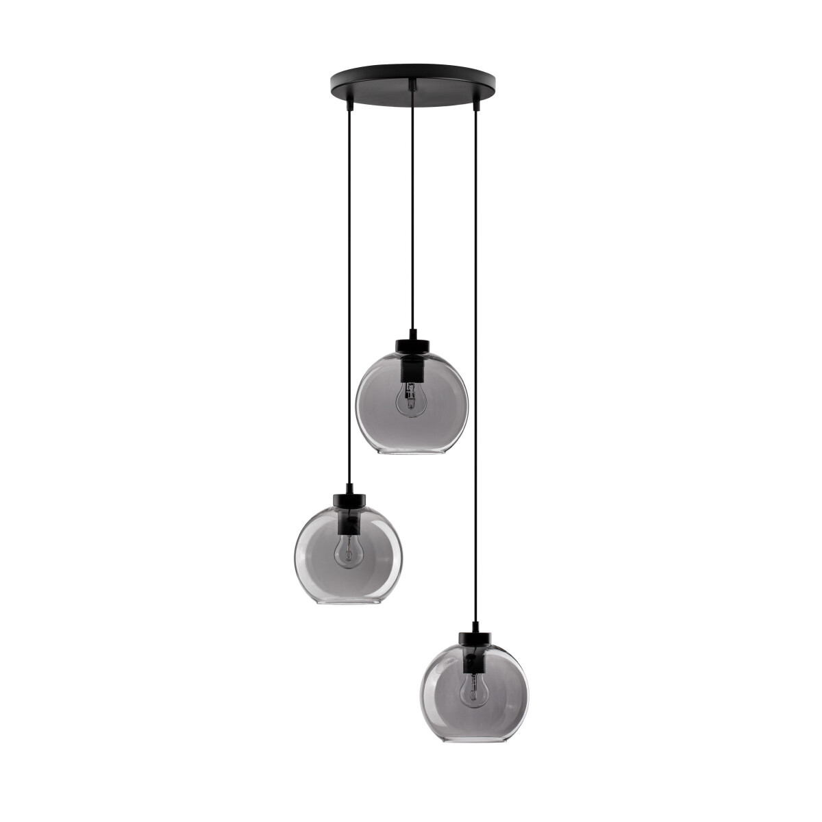 5212017430953 - Nova Luce Pendelleuchte Palmer in Schwarz-transparent und Schwarz - black