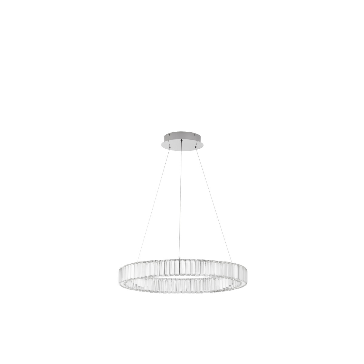 5212017435101 - Led Pendelleuchte Aurelia in Chrom und Transparent 41W - grey - Nova Luce