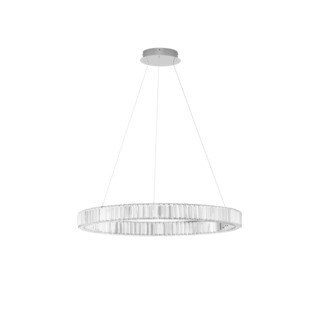 5212017435118 - Nova Luce LED Pendelleuchte Aurelia in Chrom und Transparent 47W - grey