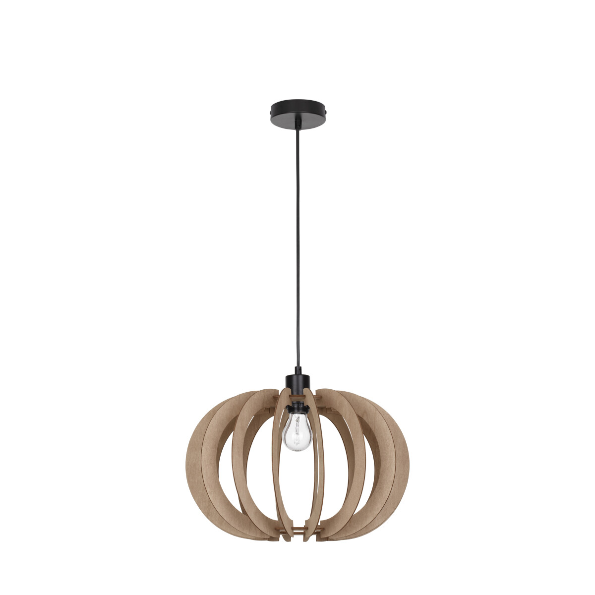 5212017436207 - Pendelleuchte Ottoline in Natur-dunkel E27 - brown - Nova Luce