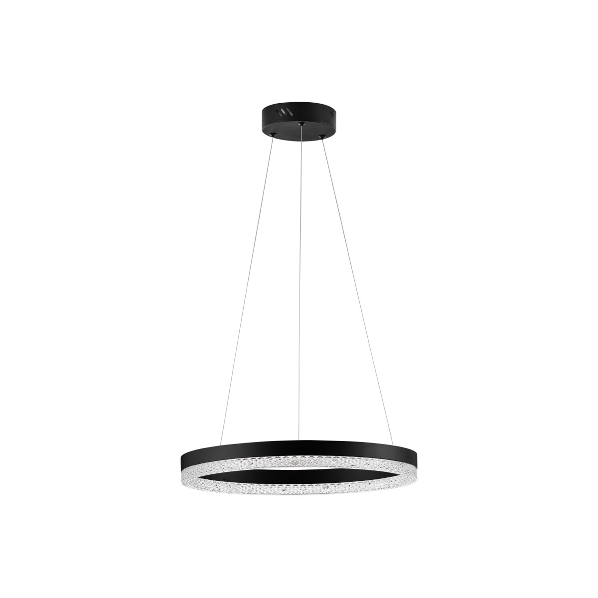 5212017443762 - Led Pendelleuchte Adria in Schwarz und Transparent 23W - black - Nova Luce