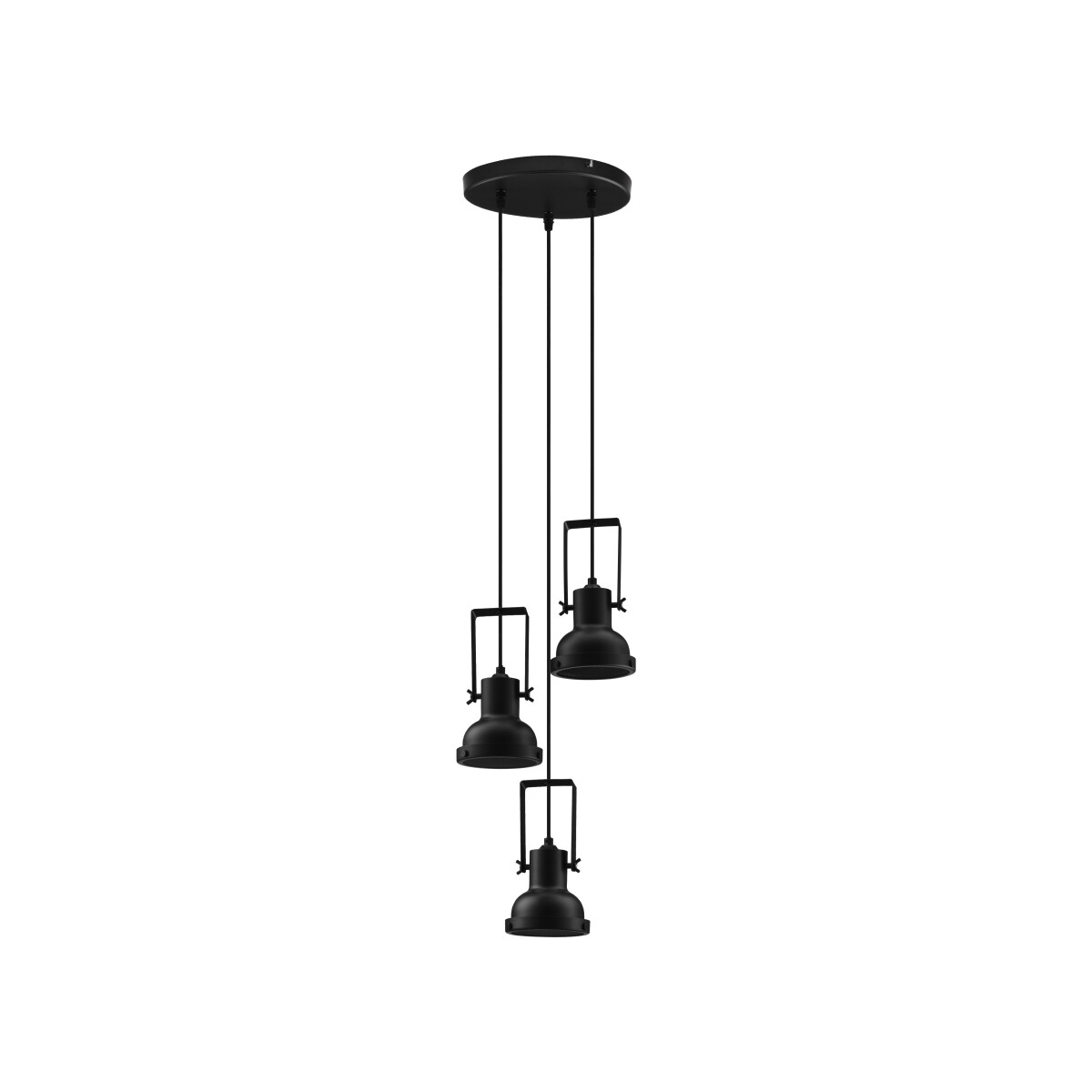 5212017446336 - Pendelleuchte Ruvi in Schwarz E14 3-flammig - black - Nova Luce