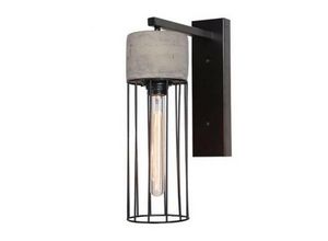 5213006840524 - Larissa Lighting - Ayios Sconce Wandleuchte 1 Licht Betonstahl Schwarz