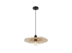 5213010014393 - Larissa Lighting - Xeros Dome Pendelleuchte E27 Max 40W Bamboo Natrual