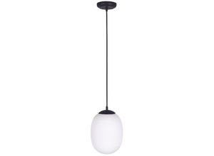 5213010014621 - Larissa Lighting - Areteou Globe Decken-Pendelleuchte 1x E27 max 20W Weiß-Glas