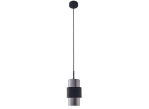 5213010017592 - Pendelleuchte in Schwarz-matt und Chrom E27 130mm - black - Zambelis