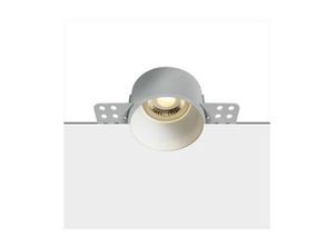 5291889052807 - Larissa Lighting - Atopol White Trimless GU10 50W Dunkles Licht