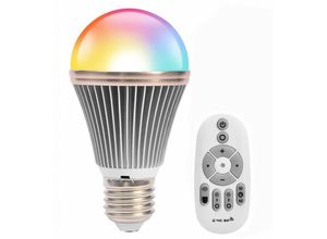 5328835033631 - LED-Glühbirne E27 9W rgb 2500K-6500K Dimmbar mit Fernbedienung und Timer