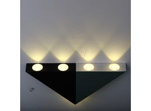 5328835171982 - LED-Wandleuchte 5 W dreieckige Innenlampe originelles Design moderne dekorative Beleuchtung aus Aluminium Beleuchtungskörper für Schlafzimmer