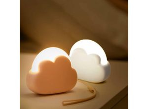 5328835174402 - Start - Kinder-LED-Wolken-Nachtlicht [2er-Set] Schlafzimmer-Nachtlampe für Babys die stillen Nachtlicht für Erwachsene Rosa + Weiß Guazhuni