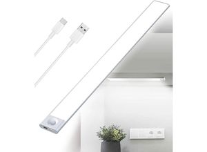 5328835211435 - Usb wiederaufladbare LED-Küchen-Unterbauleuchte 2500 mAh 40 cm dimmbar Schranklampe Bewegungsmelder LED-Leiste kabellos wiederaufladbar