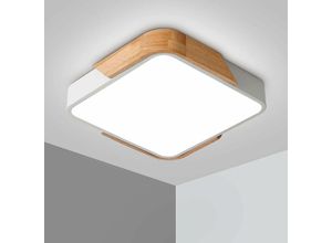 5328835216164 - Einteilige LED-Deckenleuchte 24 W dreifarbig dimmbar moderne dünne quadratische Badezimmerleuchte für Zuhause Büro Schlafzimmer Wohnzimmer