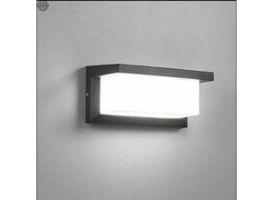 5328835221595 - LED-Wandleuchte für den Außenbereich 1200 Lumen wasserdicht IP65 Dekorationsleuchte für Innenhof Garten Terrasse Terrasse Korridor Kaltweiß