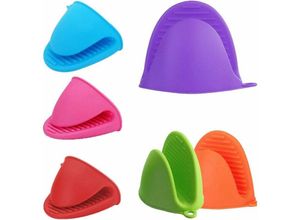 5328835224367 - Hitzebeständiger Handschuh 6 Stück hitzebeständige Silikon-Ofenhandschuhe Topflappen Mini-Handschuh Ofen Backen Küche hitzebeständige Lösung