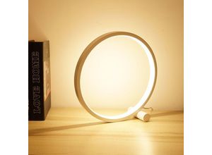 5328838048274 - Tumalagia - Nachttischlampe LED-Tischlampe Touch-Ring dimmbar Schlafzimmer-Nachttischlampe 3 Farben dimmbar