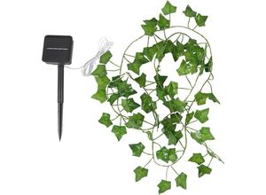 5328838068258 - Jalleria - LED-Solar-Lichterkette künstliche Efeublatt-Lampe 8 Modi wasserdichte solarbetriebene Ahornblätter für Garten Terrasse Hof Party