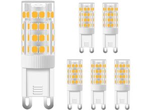 5328838168033 - Jalleria G9-LED-Lampe 5 W (5 Stück) entspricht 40 Watt Halogen G9 500 lm 3000 K warmweißes Licht 220 V flimmerfrei nicht dimmbar geeignet für