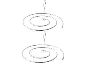 5328838173556 - Tigrezy - 2er-Pack] Bettlakenständer platzsparend multifunktionaler Spiral-Trockenständer aus Edelstahl 304 Kleiderbügel zum Trocknen