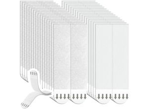 5328838174843 - Tigrezy - 32 Paar Aufhängelaschen Klebestreifen Bilder große nagelfreie Wandrahmenstreifen zum Aufhängen von Bildern usw