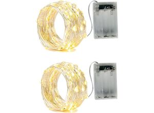 5328838176564 - x batteriebetriebene Lichterkette Silberdraht 50 LEDs 5 Meter mit 2 Modi ideal für Weihnachtsfeiern Hochzeiten Partys und zur Dekoration Ihres 5328838176564 - x batteriebetriebene Lichterkette Silberdraht 50 LEDs 5 Meter mit 2 Modi ideal für Weihnachtsfeiern Hochzeiten Partys und zur Dekoration Ihres
