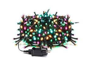 5328838176731 - Tigrezy - Lichterkette 20 m 200 LEDs mehrfarbig Weihnachtsbaumbeleuchtung 8 Modi wasserdicht IP44 für den Innen- und Außenbereich Dekoration