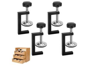 5328838178438 - 4-teiliges Klemmen-Set Klemmbereich 10–57 mm verstellbare G-Klemme Zimmermannsklemmen-Clip-Befestigungswerkzeuge Zubehör für Tischklemmen 5328838178438 - 4-teiliges Klemmen-Set Klemmbereich 10–57 mm verstellbare G-Klemme Zimmermannsklemmen-Clip-Befestigungswerkzeuge Zubehör für Tischklemmen