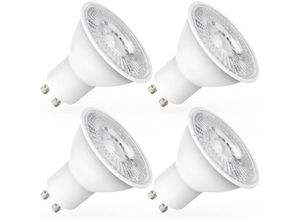 5328838199846 - Jalleria - GU10-LED-Leuchtmittel 5 w entspricht 60 w 600 lm Kaltweiß 6000 k 120° breite Strahlen LED-Spot-Leuchtmittel 4er-Pack [Energieklasse