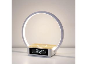 5328840445221 - Tigrezy - Touch Nachttischlampe für Schlafzimmer Wecklicht mit kabellosem Ladegerät Wecklicht mit 3 Helligkeitsstufen 5328840445221 - Tigrezy - Touch Nachttischlampe für Schlafzimmer Wecklicht mit kabellosem Ladegerät Wecklicht mit 3 Helligkeitsstufen