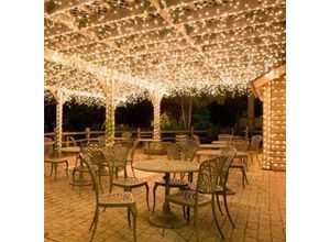 5328840445306 - Tigrezy - 100m 2000 led Licht Märchen Karneval Hochzeit Outdoor Garten Innenbeleuchtung Warmweiß Plug-in Fernbedienung