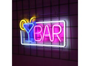 5328840514668 - Tigrezy - 1 Stück Neon-LED-Bar Neon-Buchstabe Wandkunst Lichtschild hübsche Neonlampe für Bar Club Party Deko Geschenk Party-Dekoration