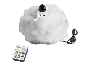 5328840519267 - Astronautenlampe Nr毛das Licht猫Res Cloud-Schlafzimmer茅Regenbogenhorn usb Nachtlicht Kindergeburtstagsgeschenk Weihnachtsgeschenk毛das Haus - Tigrezy