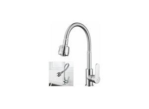 5328840526906 - Tigrezy - Any Bend 2-Düsen-Wasserhahn Chrom 360° drehbar