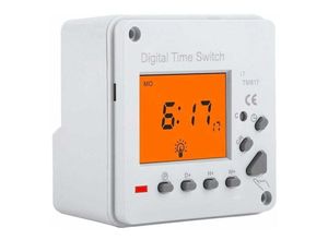 5328840527392 - Tigrezy Elektronischer Timer digitaler Timer programmierbarer intelligenter Steuerschalter hintergrundbeleuchteter Timer für Haushaltsgeräte