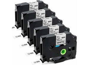 5328840536899 - Tigrezy - Kassettenband kompatibel mit Brother Ptouch 1000 TZe-231 TZe231 12 mm 047 mm Schwarz auf Weiß Nachfüllung für Brother p touch 1000