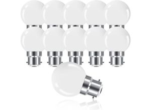 5328840537247 - Set mit 10 B22 G45 LED-Kugeln Warmweiß 3500 k 3 w G45 180 lm mattes Polycarbonat-Gehäuse nicht dimmbar [Energieklasse g] - Tigrezy