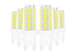 5328840537919 - Tigrezy G9 LED-Leuchtmittel 5 W entspricht 40 W Halogenlampe weiß 6000 K flimmerfrei energiesparend nicht dimmbar (6 Stück) [Energieklasse E]