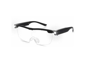 5328840539739 - Tigrezy 180 % Vergrößerungsbrille mit wiederaufladbarem LED-Licht – leistungsstarke Vergrößerungsbrille – freihändige Brille für Arbeiten im