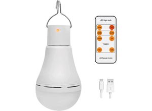 5328840613521 - LaBlanc – USB-wiederaufladbare Glühbirne mit Fernbedienung 7 W dimmbare LED Outdoor-Camping-Notfall