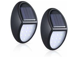 5328840625845 - Solarlampen für den Außenbereich 2 Stück 10 LEDs Solarlampen LED-Wandlampen IP65 wasserdichte Solar-Außenbeleuchtung mit Dämmerungssensor für 5328840625845 - Solarlampen für den Außenbereich 2 Stück 10 LEDs Solarlampen LED-Wandlampen IP65 wasserdichte Solar-Außenbeleuchtung mit Dämmerungssensor für