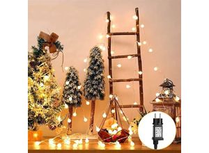 5328840771443 - Weihnachts-Lichterkette 20 m 150 LEDs warmweiß universelle Party-Lichterkette für den Außenbereich 8 Modi elektrische Weihnachtsbeleuchtung