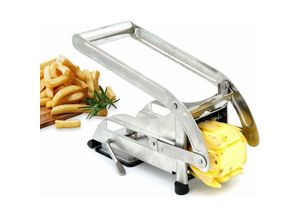 5328841900903 - Pommes-Frites-Schneider Profi-Pommes-Frites-Schneider mit 2 Klingen Anti-Rutsch-Technologie Gemüseschneider Fritteusen-Zubehör (Edelstahl)