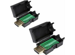 5328841912555 - Lablanc - 2 stücke hdmi Stecker Adapter Stecker Löten zu Verdrahtung Terminal Breakout Platte