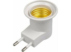 5328841914771 - LED-Lampe E27-Stecker EU-Stecker Adapter Konverter für Lampenfassung mit Ein- Aus-Taste (weiß) - Lablanc 5328841914771 - LED-Lampe E27-Stecker EU-Stecker Adapter Konverter für Lampenfassung mit Ein- Aus-Taste (weiß) - Lablanc