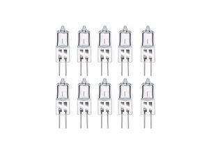 5328841914795 - Lablanc - G4-Halogenlampen G4-Halogen-Stiftsockellampe 12 v 20 w 2800 k warmweiß dimmbar G4 transparente Kapsellampe 10 Stück [Energieklasse c]