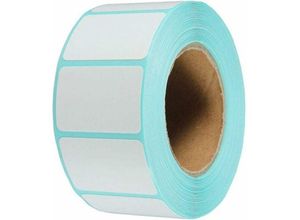 5328841917147 - Packung mit 2000 weißen selbstklebenden Etiketten 15 mm x 30 mm für Gefriergläser Drucker - Lablanc