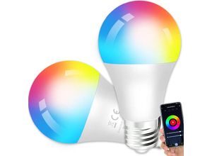 5328843506516 - Jalleria - WLAN-verbundene Glühbirne E27 15 w led mehrfarbiges rgb + cct 2700 K–6500 k kompatibel mit Alexa Google Home intelligente Glühbirne