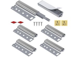 5328843509753 - Jalleria - Push-to-Open-Magnet-Schranktür Jiayi 6 Stück Metall-Magnetriegel Push-Open-Push-Schrank-Magnetverschluss für Schrank Push-to-Open-System