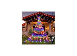 5328843539323 - Jalleria - Weihnachtsstern-Lichtgirlande 315 LEDs beleuchteter Weihnachtsbaum 8 Modi IP44 für den Außenbereich Innenbereich Hochzeit Party