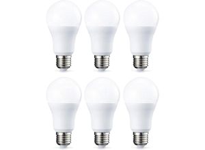 5328843545409 - Jalleria - Set mit 6 LED-Lampen mit E27-Schraubsockel 10 w (entspricht 75 w) warmweiß nicht dimmbar Intensität